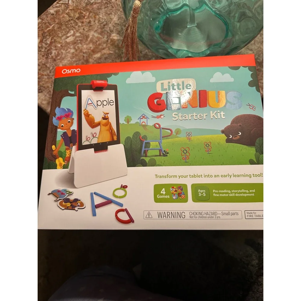 Osmo‎ Little Genius Starter Kit Educational Games Ages 3-5 Fire Tablet Learning